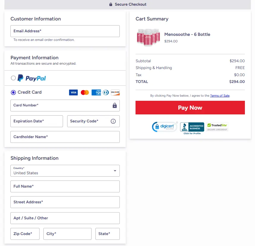 MenoSoothe Order Now